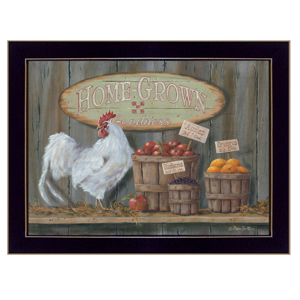 Home Grown 1 Black Framed Print Wall Art - Homeroots - Flyclothing LLC