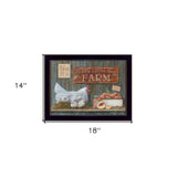 Fresh from the Farm 1 Black Framed Print Wall Art - Homeroots - Flyclothing LLC