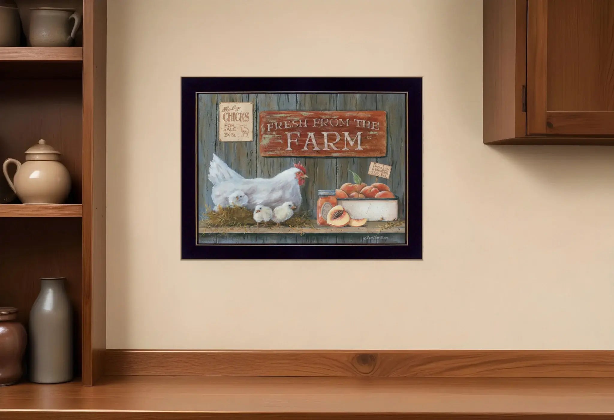 Fresh from the Farm 1 Black Framed Print Wall Art - Homeroots - Flyclothing LLC