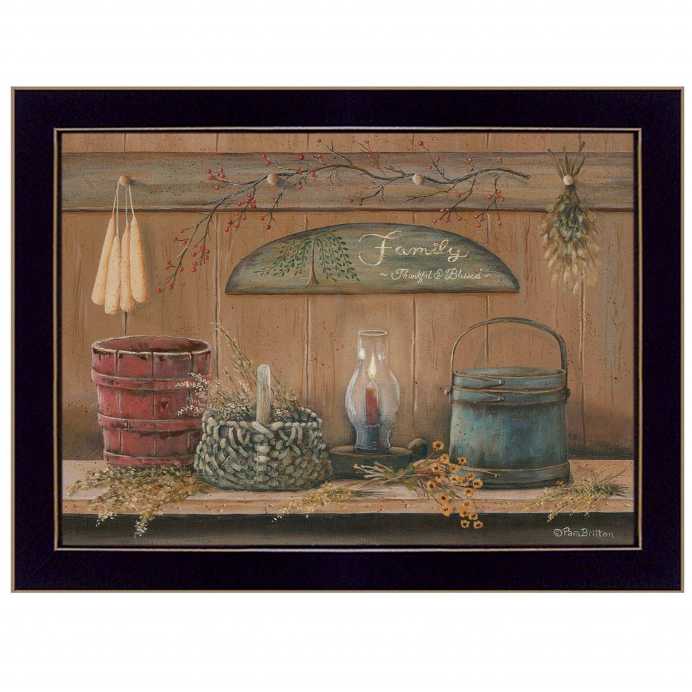 Treasures on the Shelf I 1 Black Framed Print Wall Art - Homeroots - Flyclothing LLC