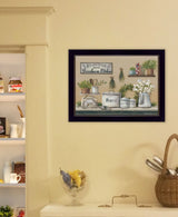 Garden Farmhouse Kitchen Black Framed Print Kitchen Wall Art - Homeroots - Flyclothing LLC