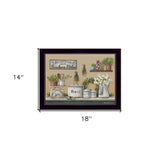 Garden Farmhouse Kitchen Black Framed Print Kitchen Wall Art - Homeroots - Flyclothing LLC