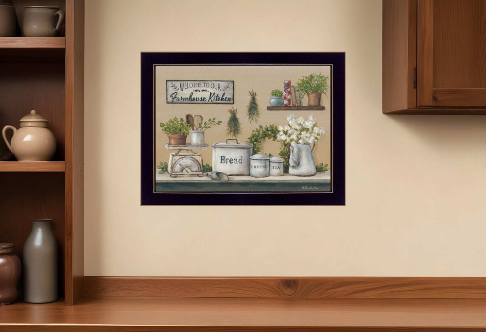 Garden Farmhouse Kitchen Black Framed Print Kitchen Wall Art - Homeroots - Flyclothing LLC