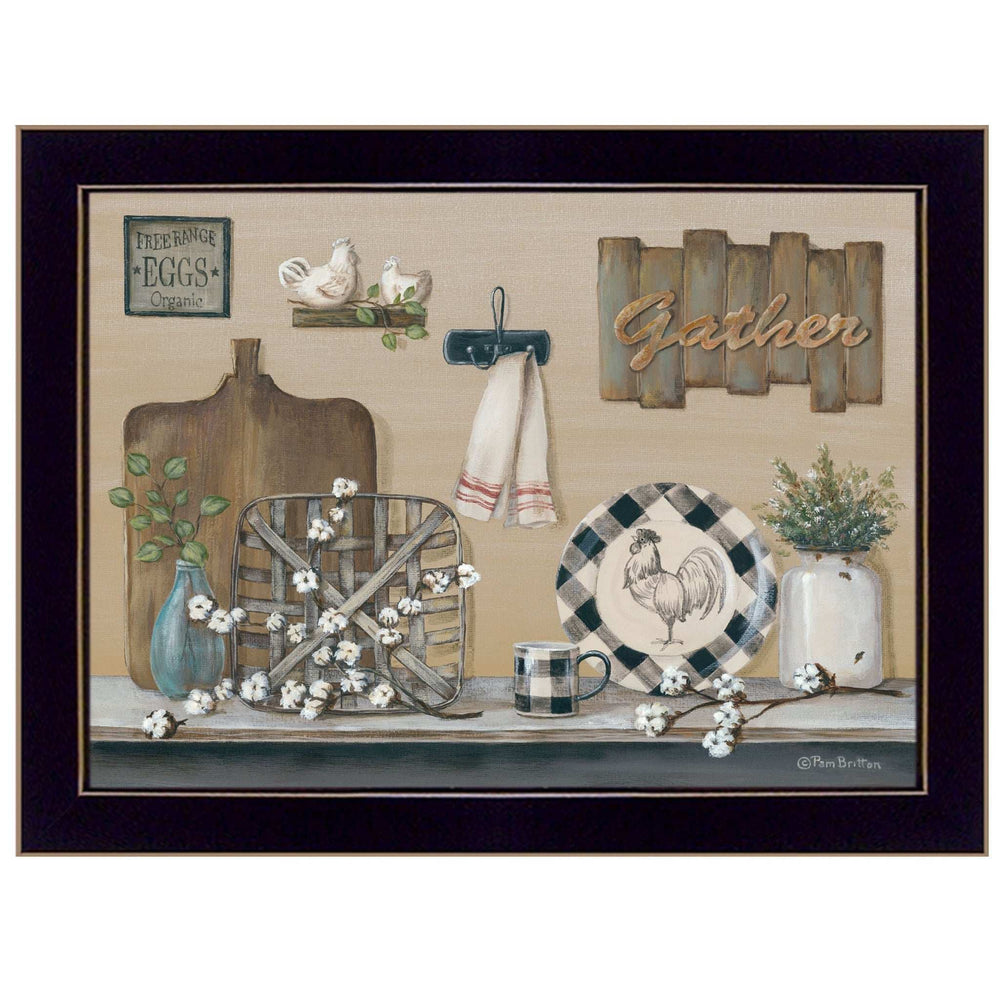 Farmhouse Kitchen Black Framed Print Kitchen Wall Art - Homeroots - Flyclothing LLC