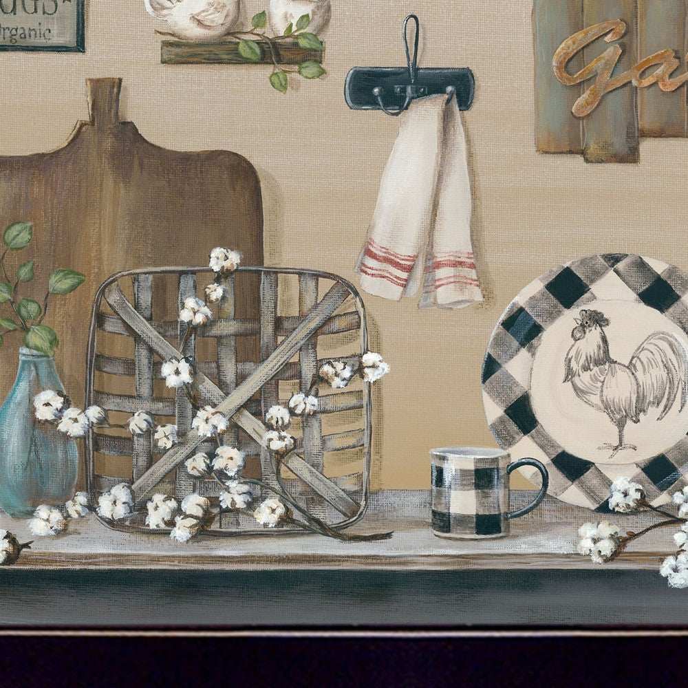 Farmhouse Kitchen Black Framed Print Kitchen Wall Art - Homeroots - Flyclothing LLC