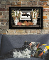 Pumpkin Patch Still Life 1 Black Framed Print Wall Art - Homeroots - Flyclothing LLC