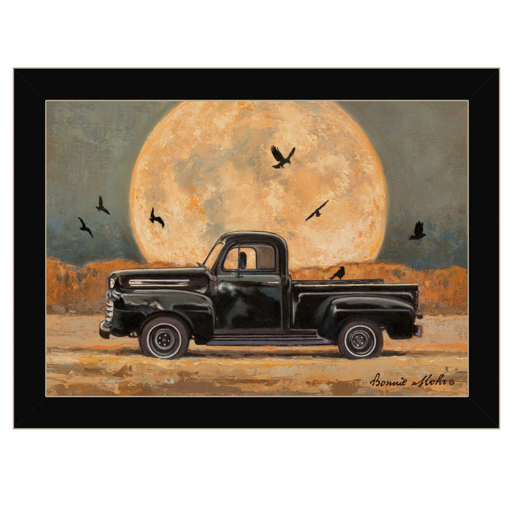 Harvest Moon 1 Black Framed Print Kitchen Wall Art - Homeroots - Flyclothing LLC