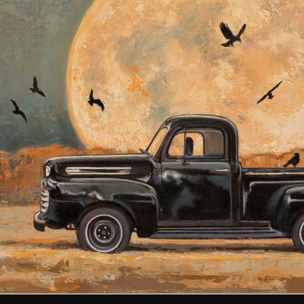 Harvest Moon 1 Black Framed Print Kitchen Wall Art - Homeroots - Flyclothing LLC