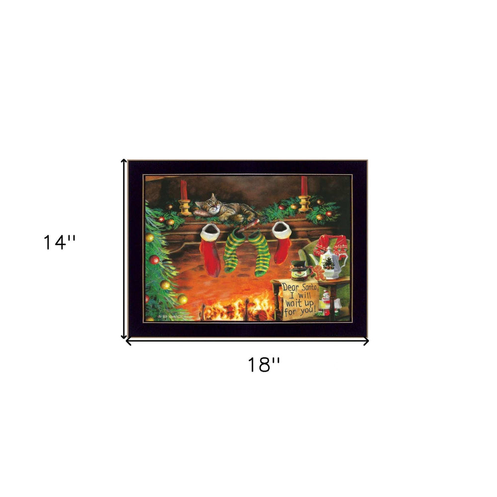 I Will Wait Up 1 Black Framed Print Wall Art - Homeroots - Flyclothing LLC