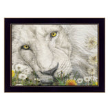 Dandy Lion 1 Black Framed Print Wall Art - Homeroots