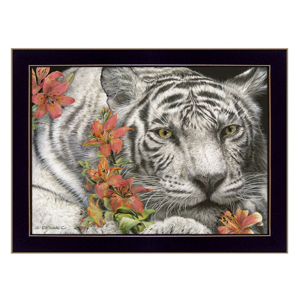 Tiger Lily 1 Black Framed Print Wall Art - Homeroots - Flyclothing LLC