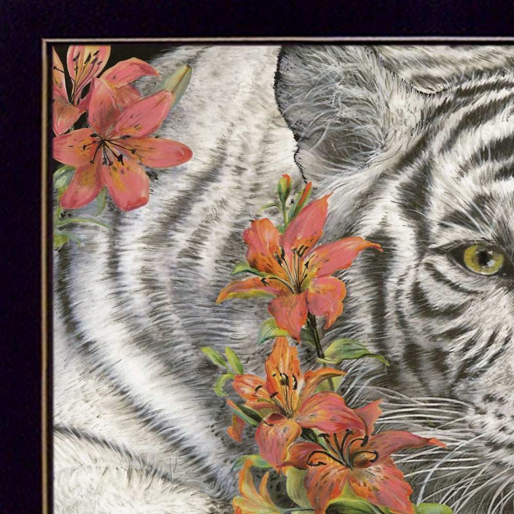 Tiger Lily 1 Black Framed Print Wall Art - Homeroots - Flyclothing LLC