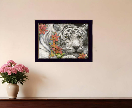 Tiger Lily 1 Black Framed Print Wall Art - Homeroots - Flyclothing LLC