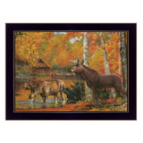 Peaceful Retreat 1 Black Framed Print Wall Art - Homeroots