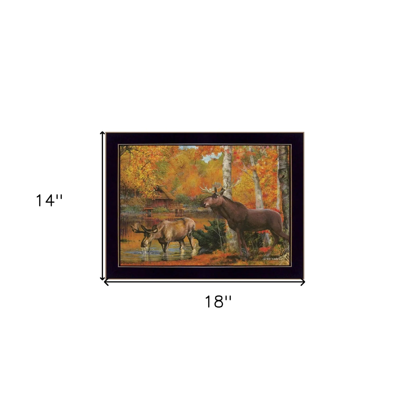 Peaceful Retreat 1 Black Framed Print Wall Art - Homeroots - Flyclothing LLC