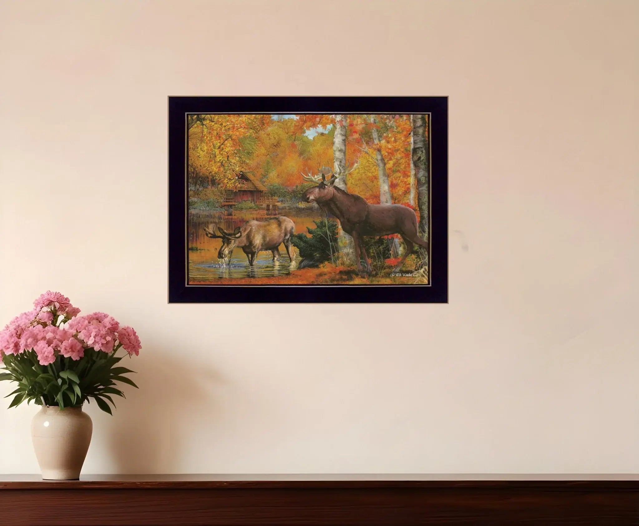 Peaceful Retreat 1 Black Framed Print Wall Art - Homeroots - Flyclothing LLC