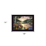 Lakefront Camping I 1 Black Framed Print Wall Art - Homeroots - Flyclothing LLC