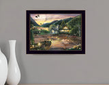 Lakefront Camping II 1 Black Framed Print Wall Art - Homeroots - Flyclothing LLC