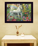 Rainbow Unicorn 1 Black Framed Print Wall Art - Homeroots - Flyclothing LLC
