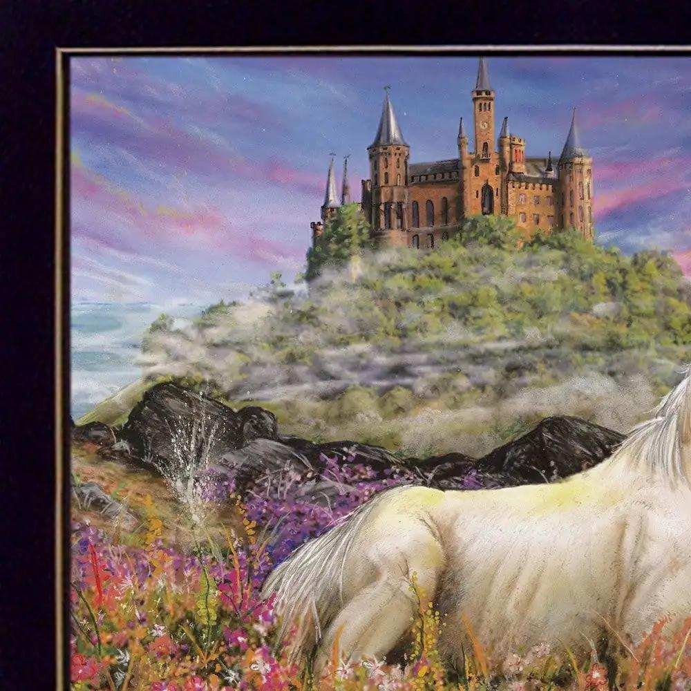 Royal Unicorn 1 Black Framed Print Wall Art - Homeroots - Flyclothing LLC