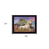 Royal Unicorn 1 Black Framed Print Wall Art - Homeroots - Flyclothing LLC