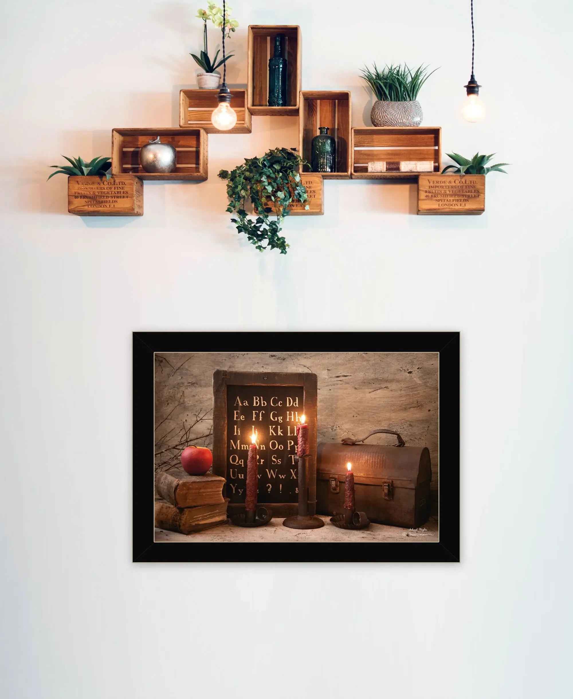 School Nights 1 Black Framed Print Wall Art - Homeroots - Flyclothing LLC