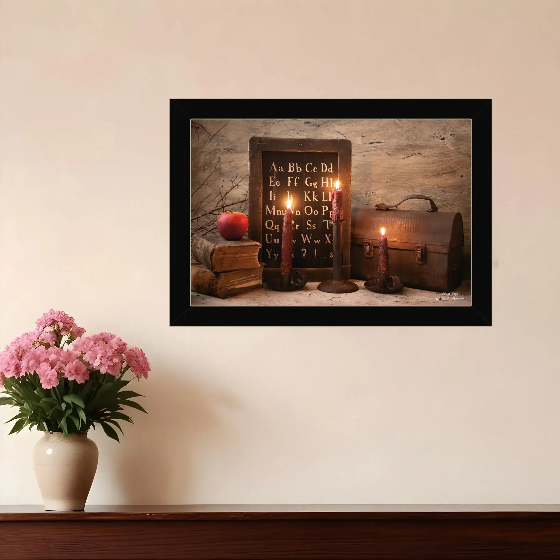 School Nights 1 Black Framed Print Wall Art - Homeroots - Flyclothing LLC