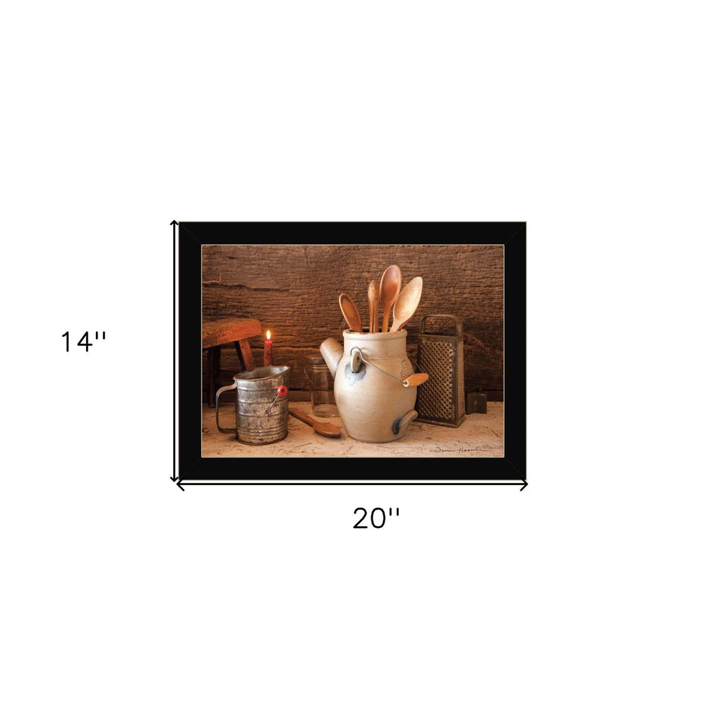 Grandmas Kitchen Tools 1 Black Framed Print Kitchen Wall Art - Homeroots - Flyclothing LLC