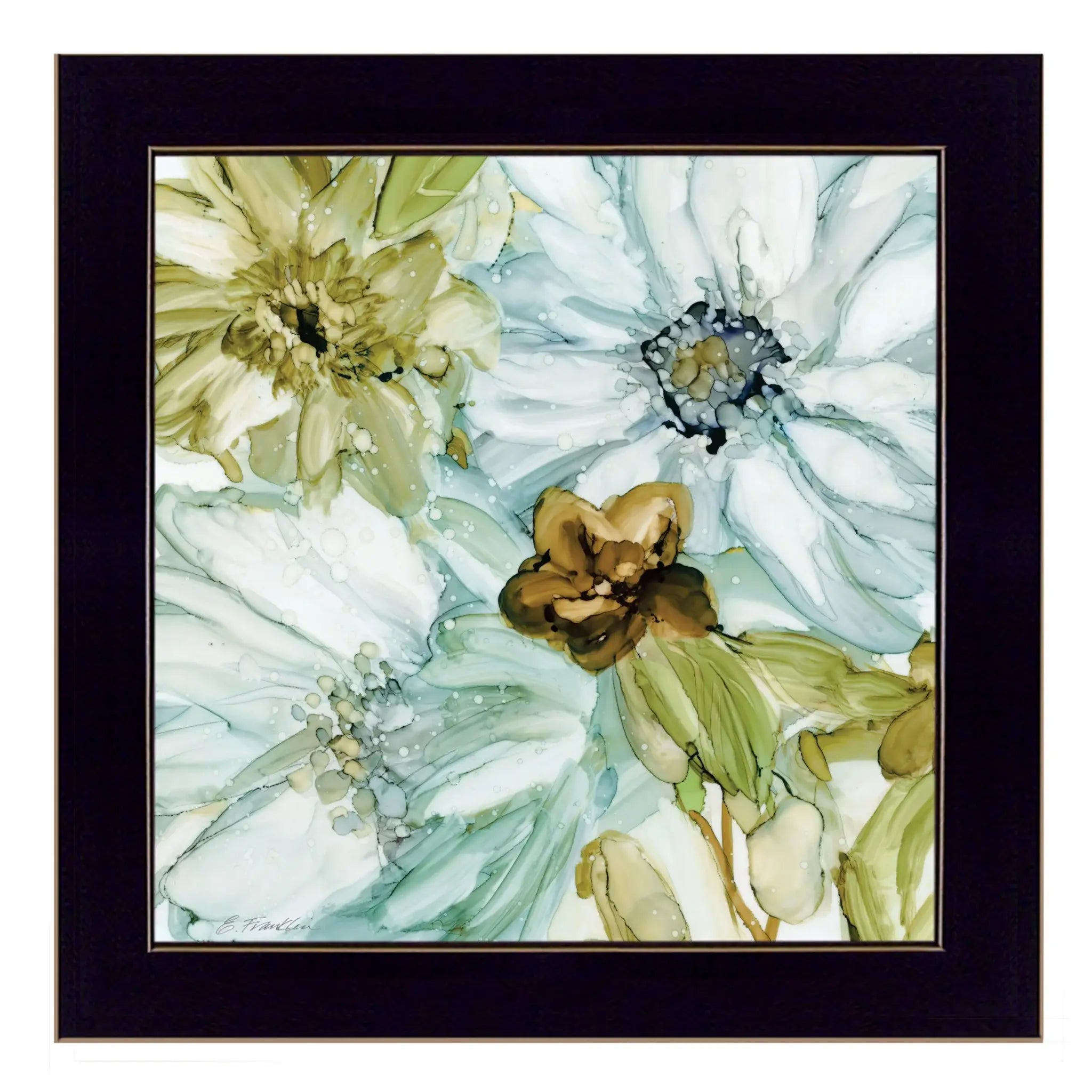 Sea glass Garden I 1 Black Framed Print Wall Art - Homeroots - Flyclothing LLC