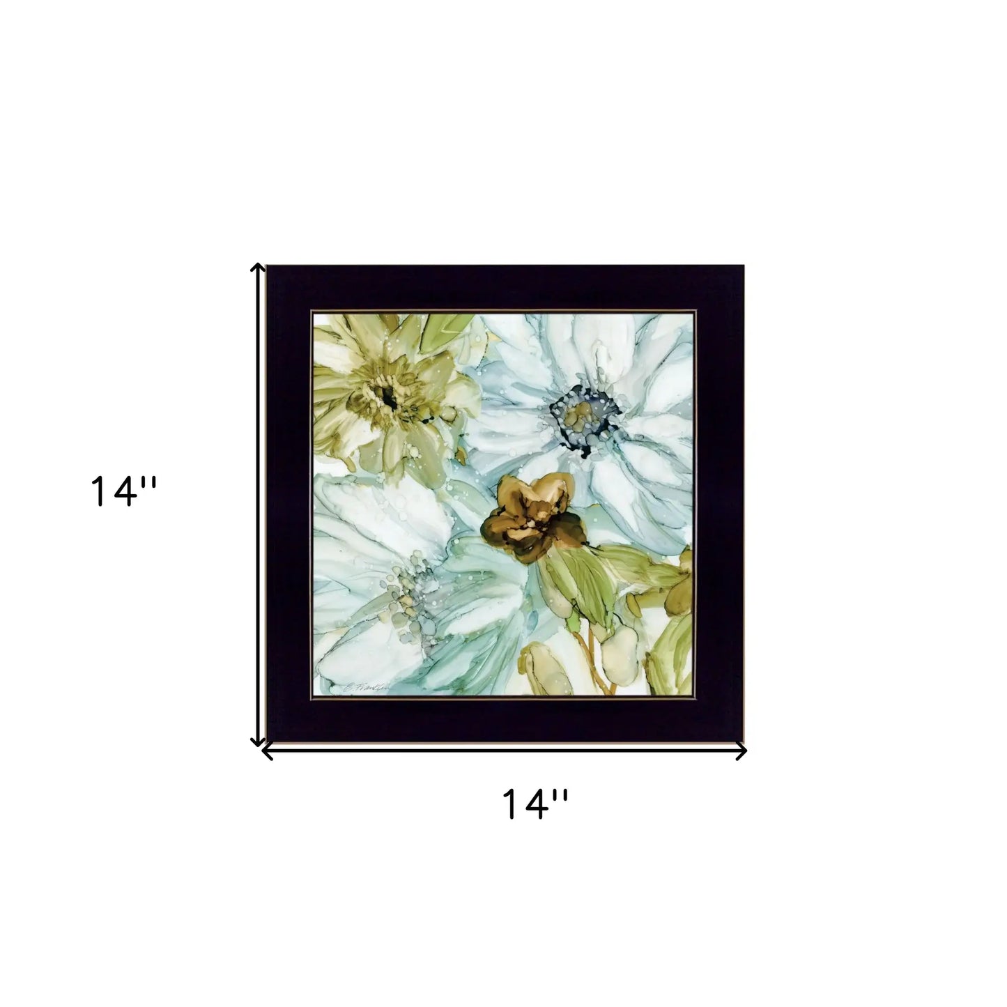 Sea glass Garden I 1 Black Framed Print Wall Art - Homeroots - Flyclothing LLC