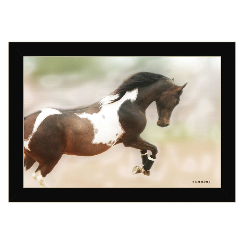 Wild Horses Black Framed Print Wall Art - Homeroots - Flyclothing LLC