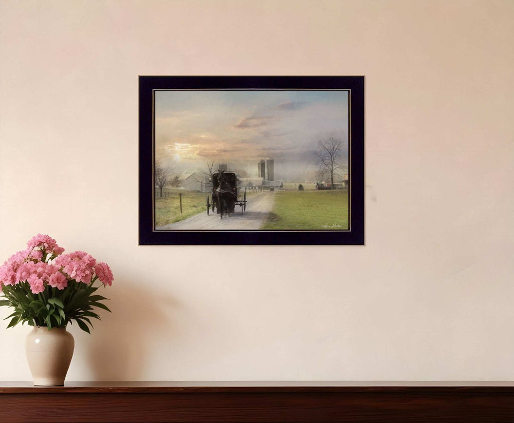 Morning Exercise 1 Black Framed Print Wall Art - Homeroots - Flyclothing LLC