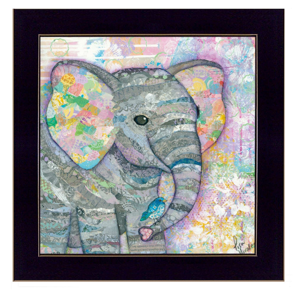 Elephant I 1 Black Framed Print Wall Art - Homeroots - Flyclothing LLC
