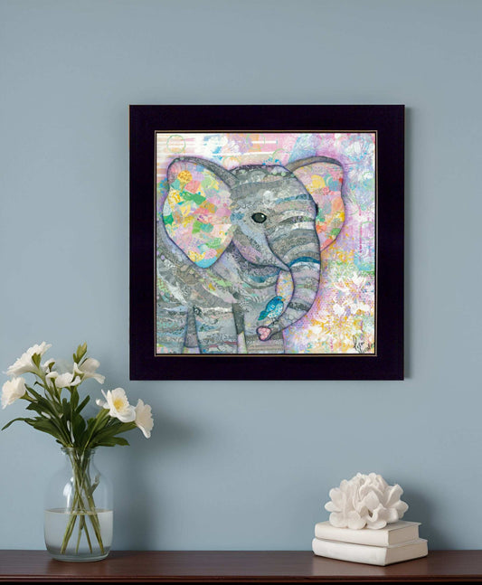 Elephant I 1 Black Framed Print Wall Art - Homeroots - Flyclothing LLC