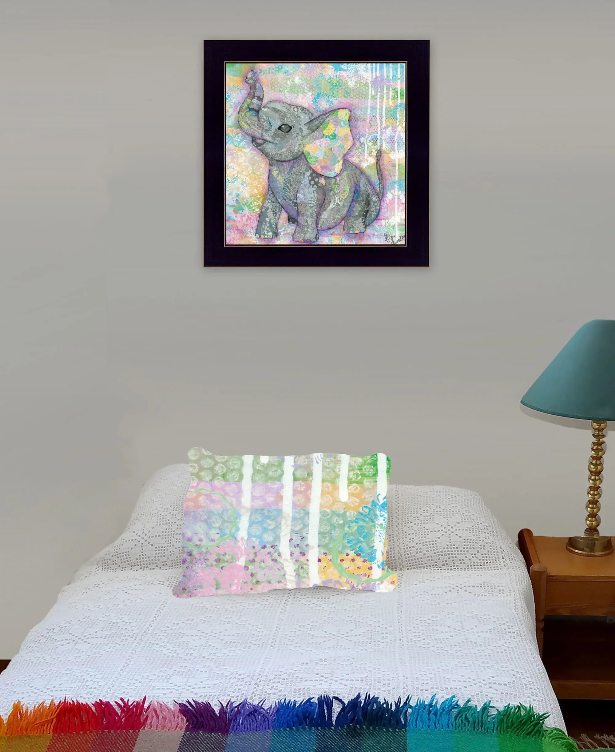 Elephant II 1 Black Framed Print Wall Art - Homeroots - Flyclothing LLC