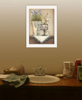 Bath 1 White Framed Print Bathroom Wall Art - Homeroots - Flyclothing LLC