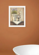 Bath 1 White Framed Print Bathroom Wall Art - Homeroots - Flyclothing LLC