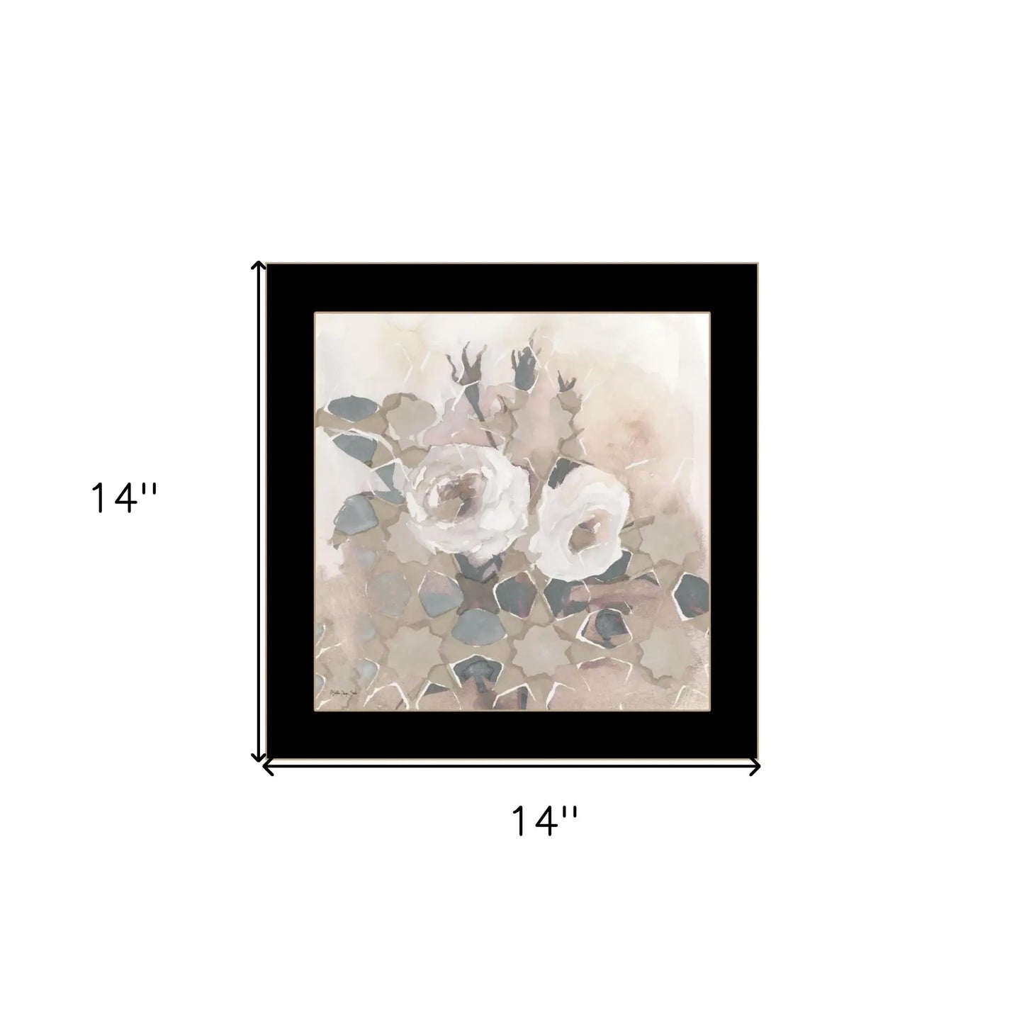 Transitional Blooms I 1 Black Framed Print Wall Art - Homeroots - Flyclothing LLC