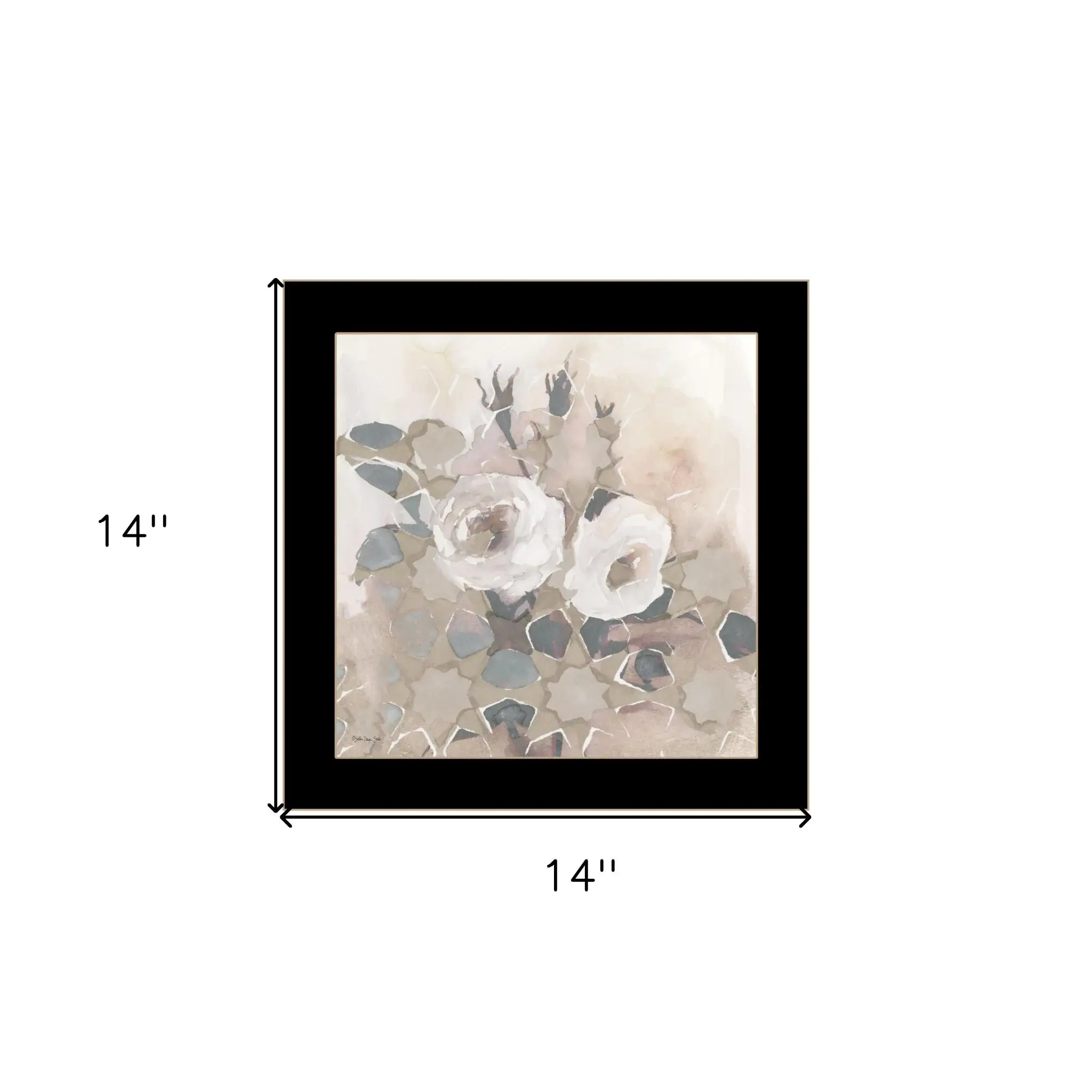 Transitional Blooms I 1 Black Framed Print Wall Art - Homeroots - Flyclothing LLC