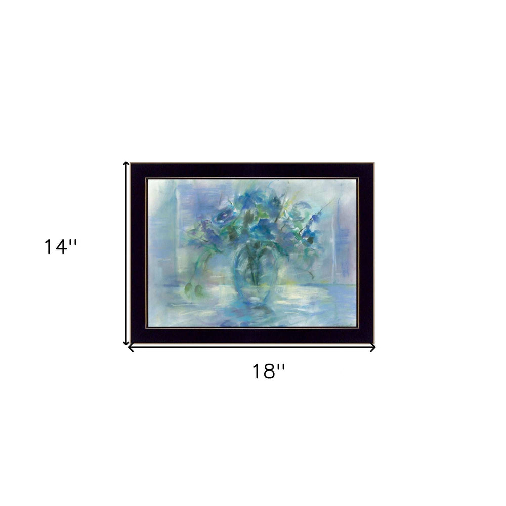 Susies Blue 1 Black Framed Print Wall Art - Homeroots - Flyclothing LLC