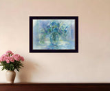 Susies Blue 1 Black Framed Print Wall Art - Homeroots - Flyclothing LLC