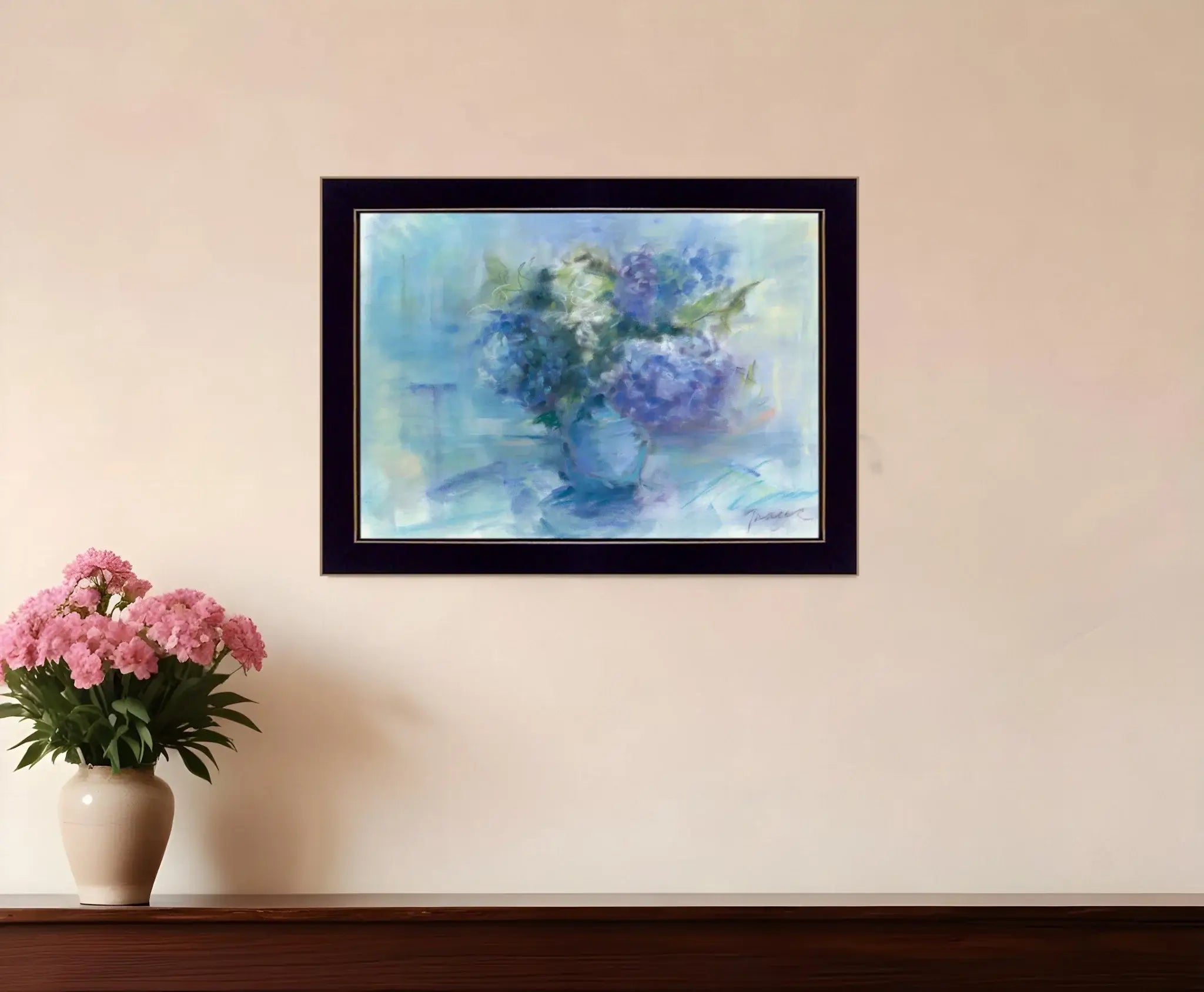 Bouquet 1 Black Framed Print Wall Art - Homeroots - Flyclothing LLC