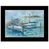 Dockside 1 Black Framed Print Wall Art - Homeroots