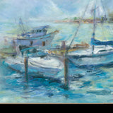 Dockside 1 Black Framed Print Wall Art - Homeroots