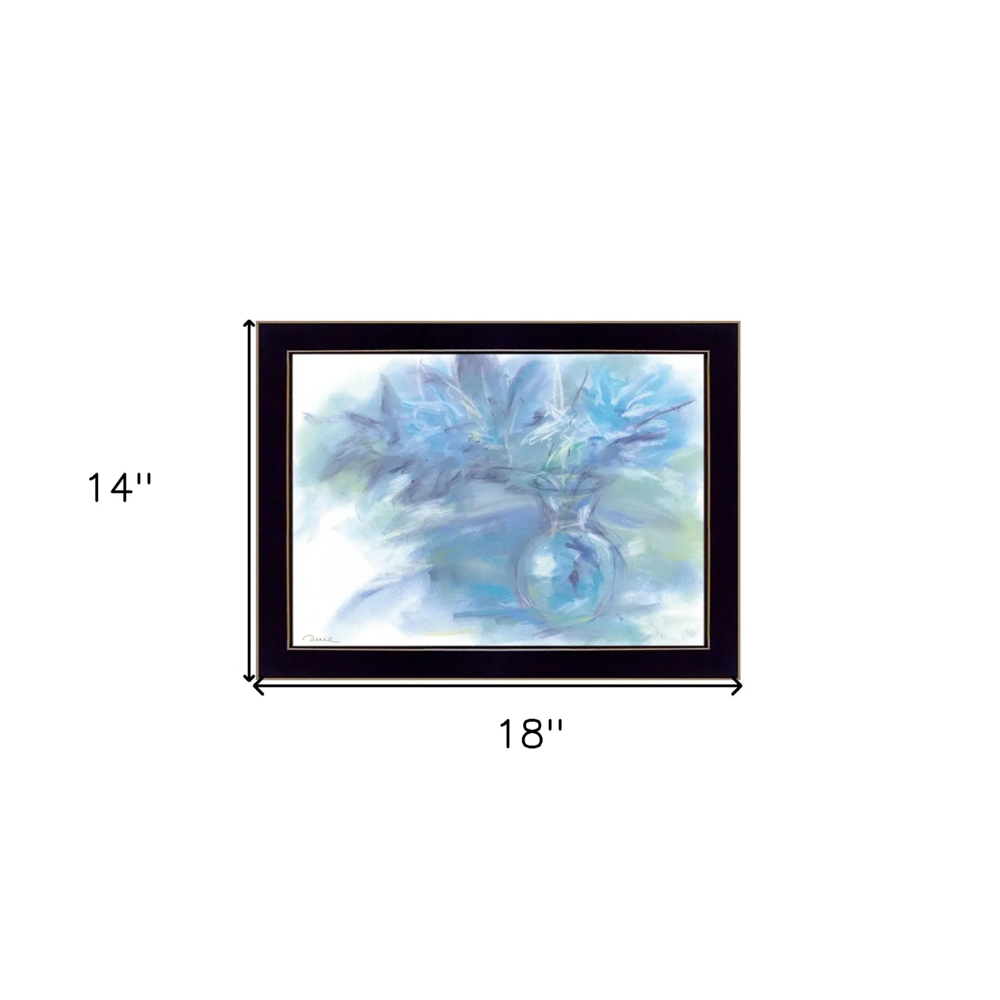 Morning Glory 1 Black Framed Print Wall Art - Homeroots - Flyclothing LLC