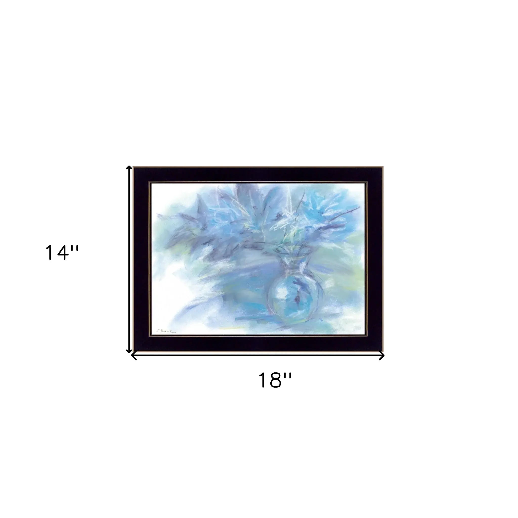 Morning Glory 1 Black Framed Print Wall Art - Homeroots - Flyclothing LLC