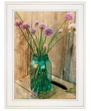 Country Chives 1 White Framed Print Wall Art - Homeroots