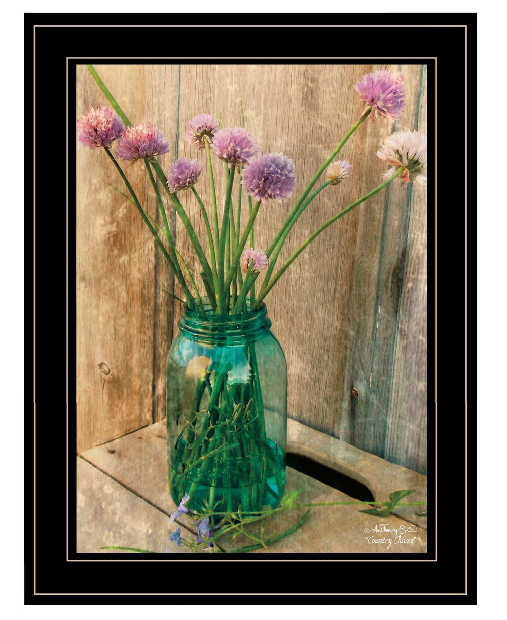 Country Chives 2 Black Framed Print Wall Art - Homeroots - Flyclothing LLC