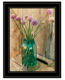 Country Chives 2 Black Framed Print Wall Art - Homeroots