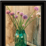 Country Chives 2 Black Framed Print Wall Art - Homeroots